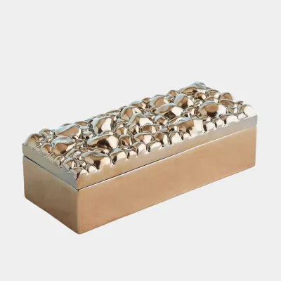 Arno Bronze Pebbles Recantgular Box