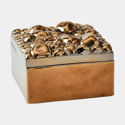 Arno Bronze Pebbles Square Box