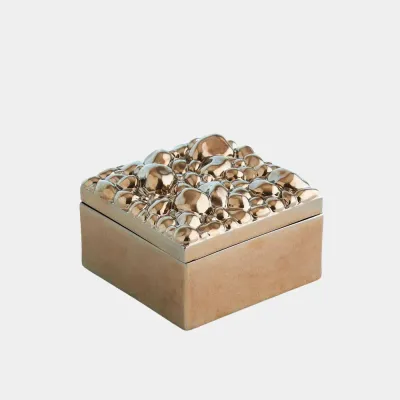 Arno Bronze Pebbles Square Box