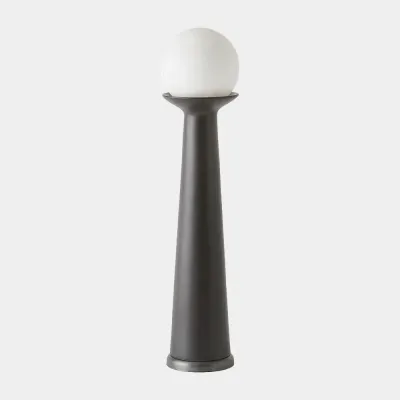Torre Black with Alabaster Bulb Accent Lamp