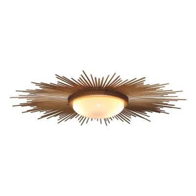 Sunburst Light Fixture Gold