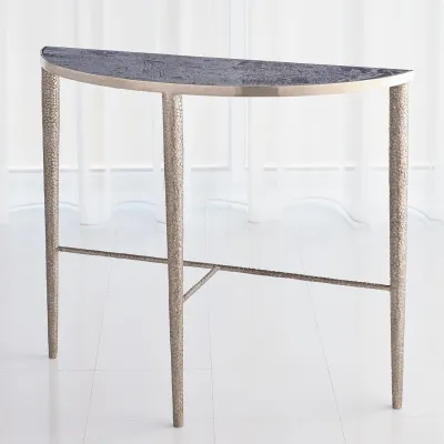 Hammered Console Antique Nickel w/Grey