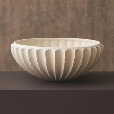 Sawtooth Bowl Rustic White
