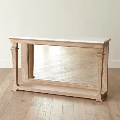 Josephine Bleached Oak Console