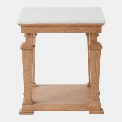 Josephine Bleached Oak Side Table