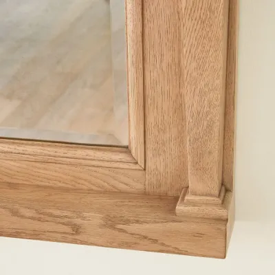 Josephine Bleached Oak Floor Mirror
