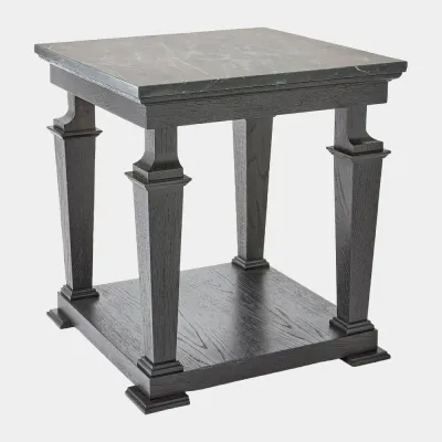 Josephine Blackened Oak Side Table