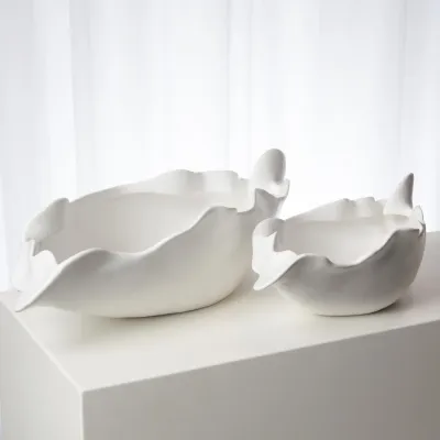 Free Form Bowl Matte White Small