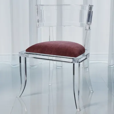 Klismos Acrylic Chair Sultana Lavender
