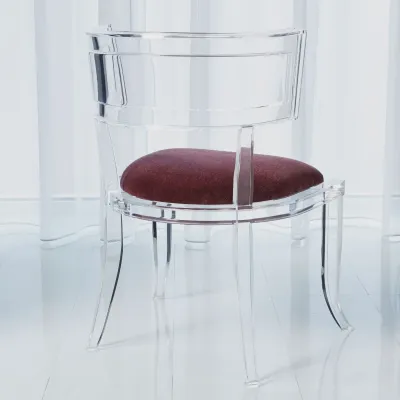 Klismos Acrylic Chair Sultana Lavender