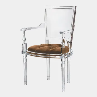 Marilyn Brown Sugar Acrylic Arm Chair