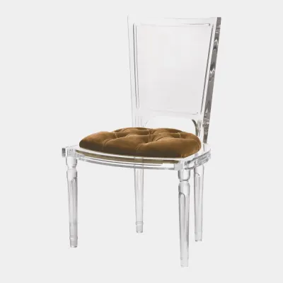 Marilyn Brown Sugar Acrylic Side Chair
