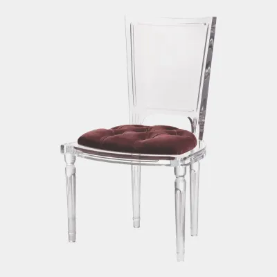 Marilyn Sultana Lavender Acrylic Side Chair