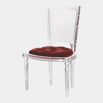 Marilyn Red Pepper Acrylic Side Chair