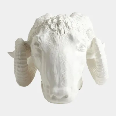 Capricorn Matte White Sculpture