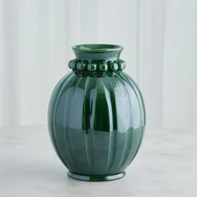 Pearl Emerald Vase Wide