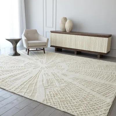 Vortex Rug Ivory/Ivory 9' x 12'