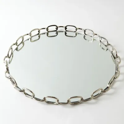 Linked Mirrored Tray Nickel Large