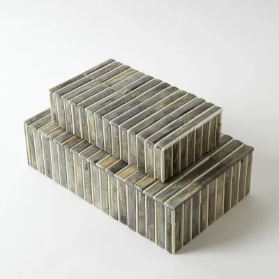 Grey/Ivory Bone Box Medium