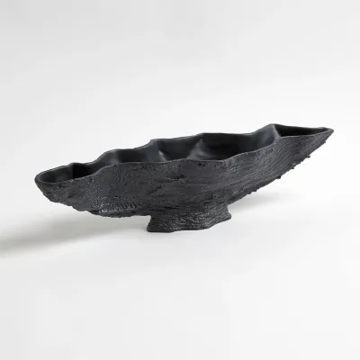 Serpentine Lime Bowl Matte Black