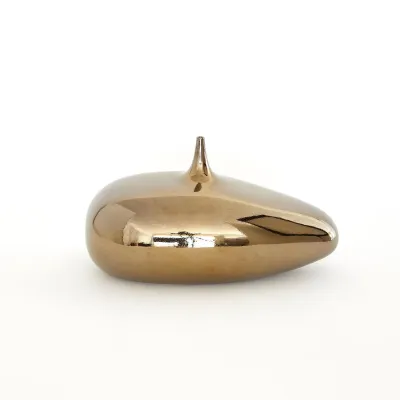 Offset Neck Object Bronze Crackle Small