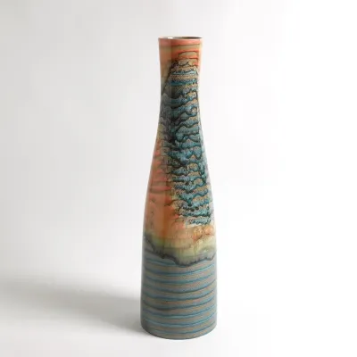 Watercolor Ringed Vase