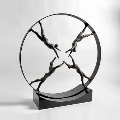 Reaching For Center Sculpture