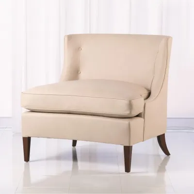 Severn Lounge Chair Beige Leather