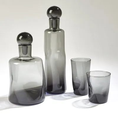 Pinched Decanter Grey Tall