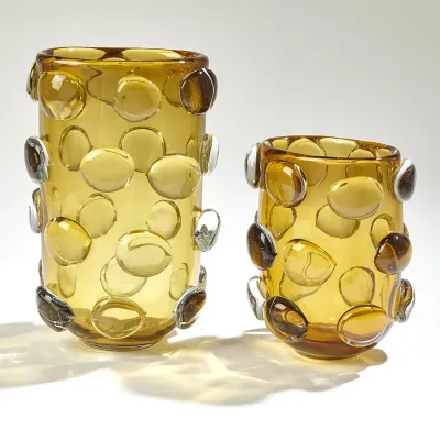 Rondelle Vase Amber Large