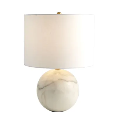 Marble Sphere Lamp White
