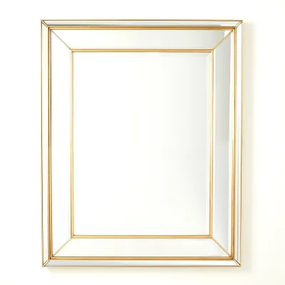 Bevel on Bevel Mirror Gold Leaf