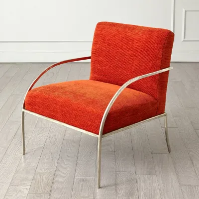 Swoop Chair Orange Nickel