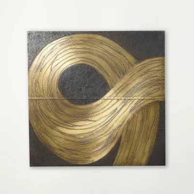 Currents Wall Panel Brass/Bronze C