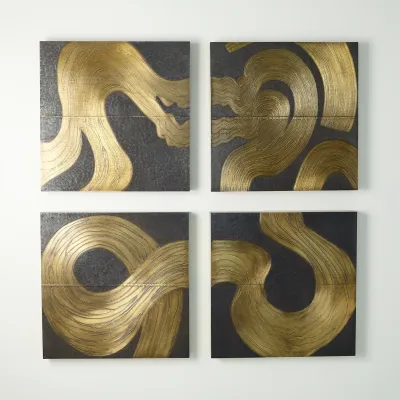 Currents Wall Panel Brass/Bronze A