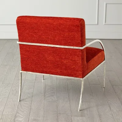 Swoop Chair Orange Nickel