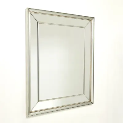 Bevel on Bevel Mirror Silver Leaf