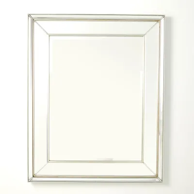 Bevel on Bevel Mirror Silver Leaf