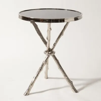 Twig Table Nickel/Black Granite