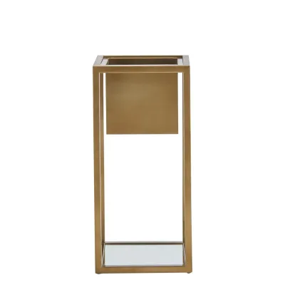 Escher Pedestal/Planter Brass Medium