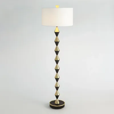 Italian Diamond Floor Lamp Bronze/Brass