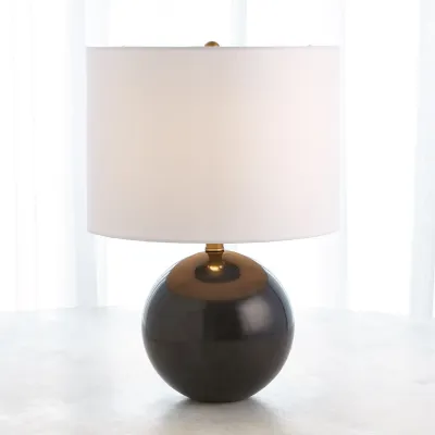 Marble Sphere Lamp Black