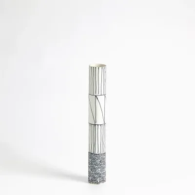 Tribal Stick Vase Ink Small