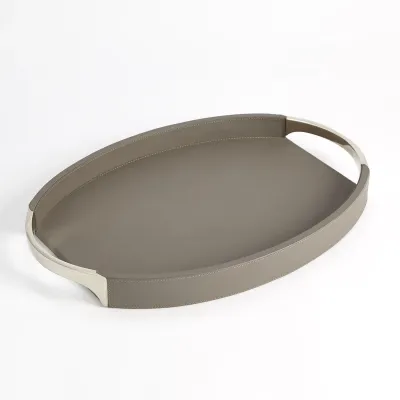 Roberts Tray Fossil Grey w/Nickel Large