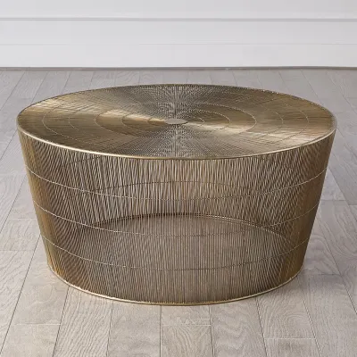 Radiance Coffee Table Antique Brass