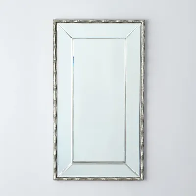 Bamboo Mirror Antique Nickel