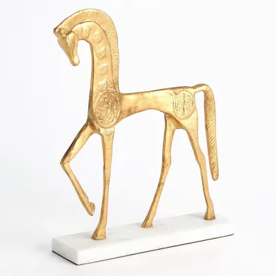 Roman Horse Gold Large