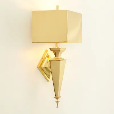 Diamond Sconce Brass