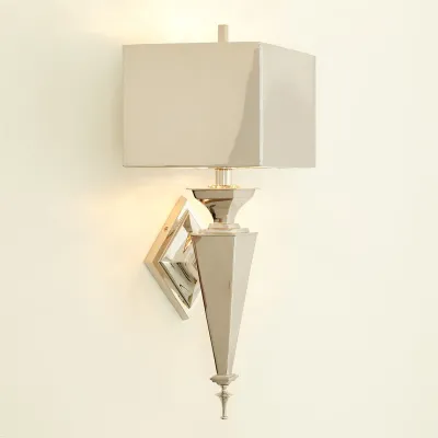 Diamond Sconce Nickel