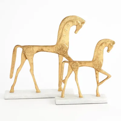 Roman Horse Gold Large